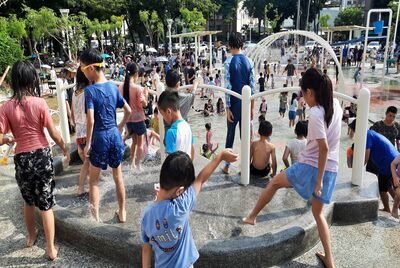享平公園戲水區景觀圖